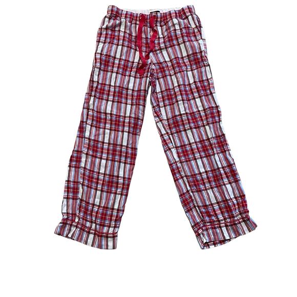 J. Crew Red Flannel Long-Sleeve Pajama Set in Vintage Plaid Size Medium - Picture 3 of 14